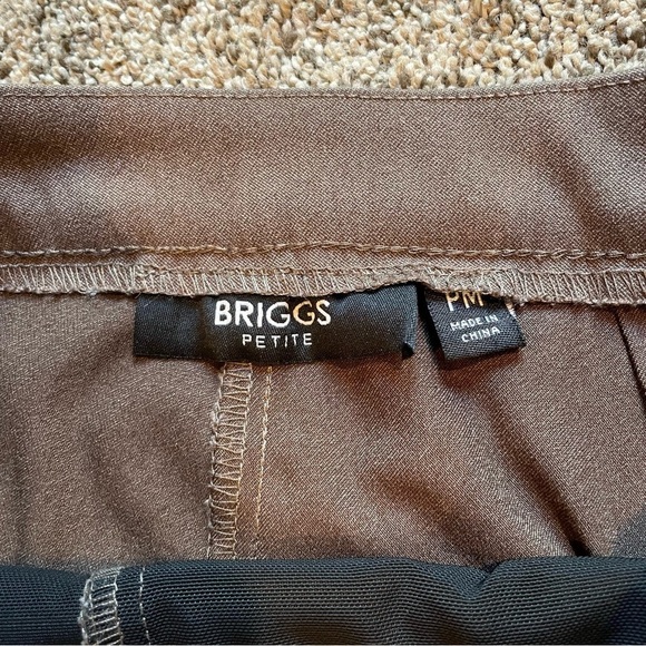 Briggs Petite Brown Dress Pants Medium Petite - Picture 2 of 5